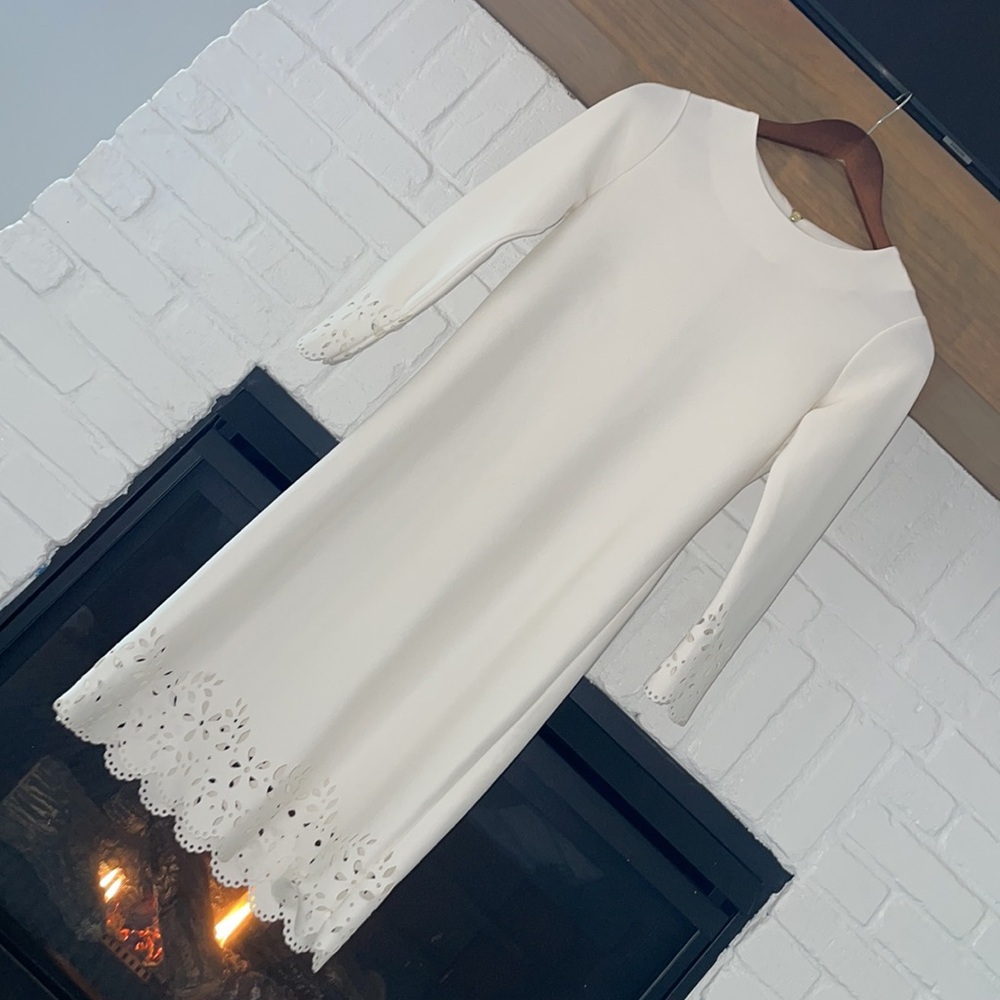 Allen B. White Dress Size (With perforated floral design)